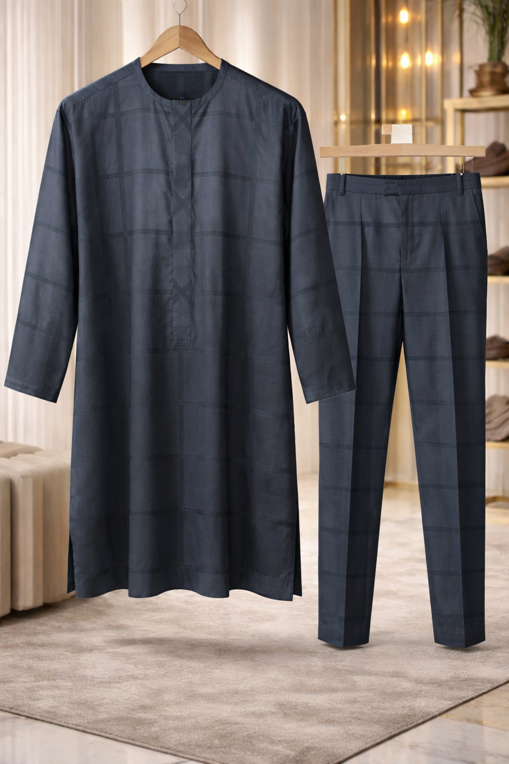 Men's Senator Wear - African Nigerian Men's Traditional Party Outfit.