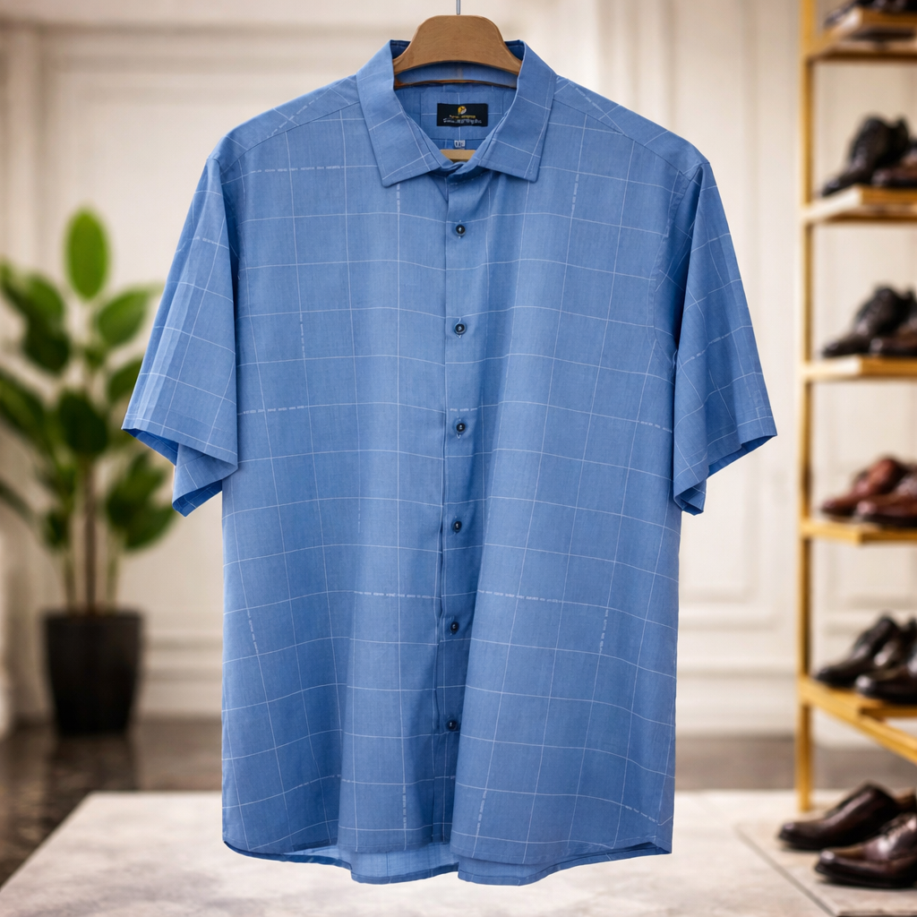 Sharp and stylish button up shirt, short sleeves shirt