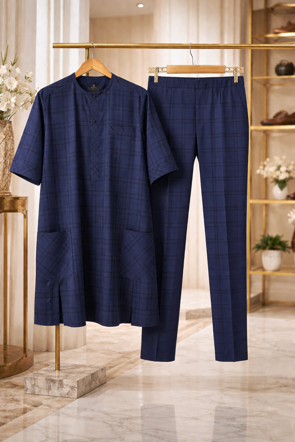 Elegant Men's Senator outfit - Embroidered Nigerian Wear, Modern African Style