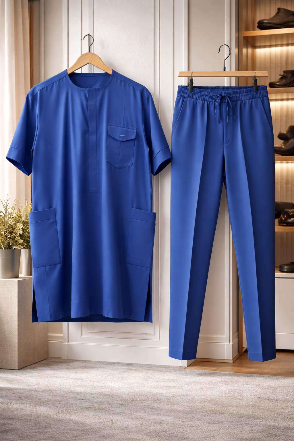 Men's Senator Wear - African Senator Nigerian Men's Traditional Party Outfit