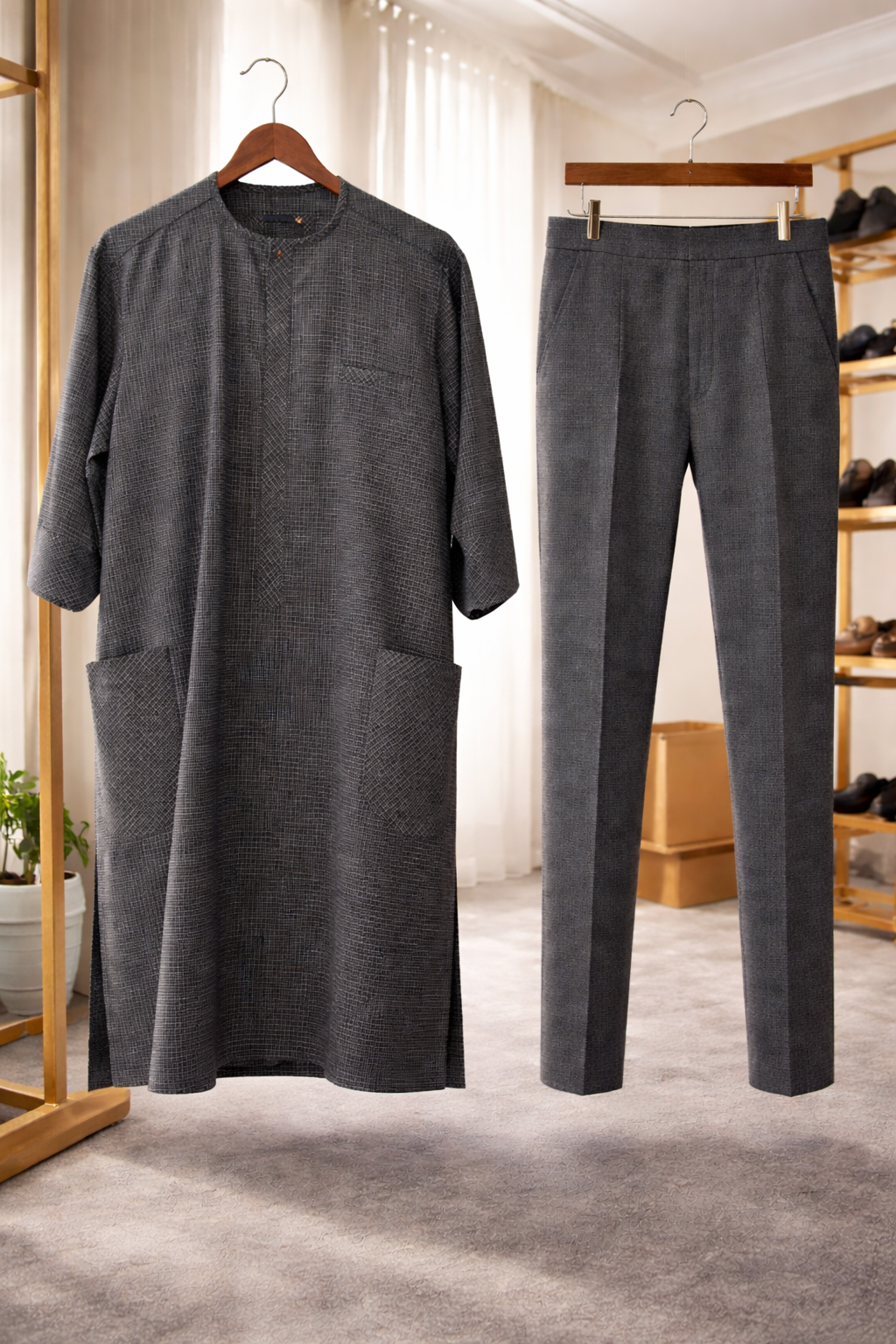 Modern Men's Senator Wear: Custom African Attire