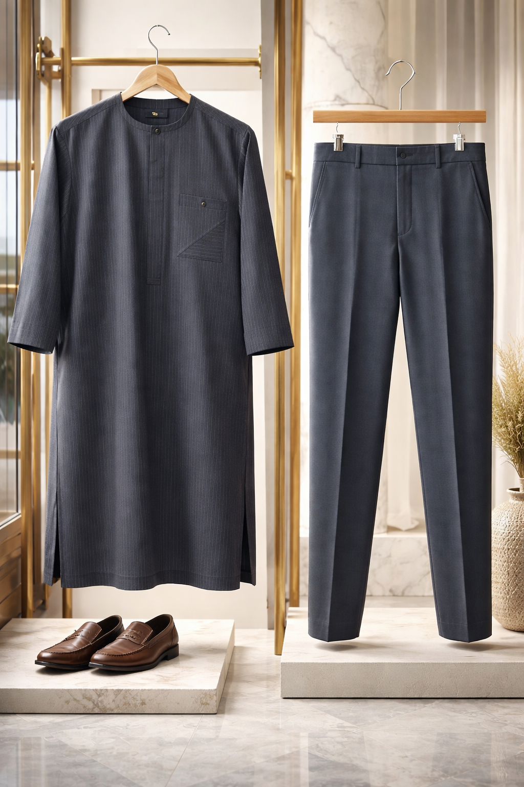 Modern Men's Senator Wear: Custom African Attire