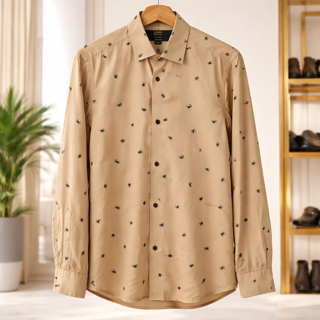 Men’s Long Sleeve Free Business Dress Shirt, Formal Office Workwear Button-Up